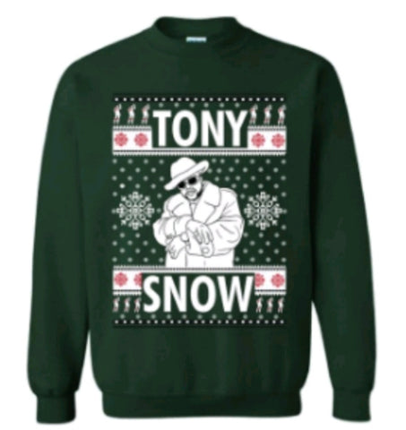 Hunter Green Pimp C Tony Snow Trill Christmas Sweater