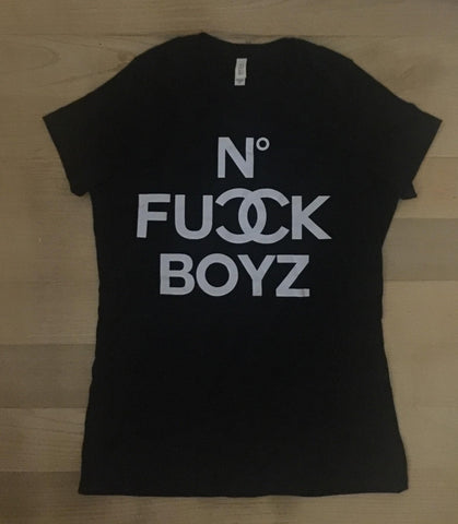 No F*ck Boyz - Glow In the Dark Black reflector T-shirt