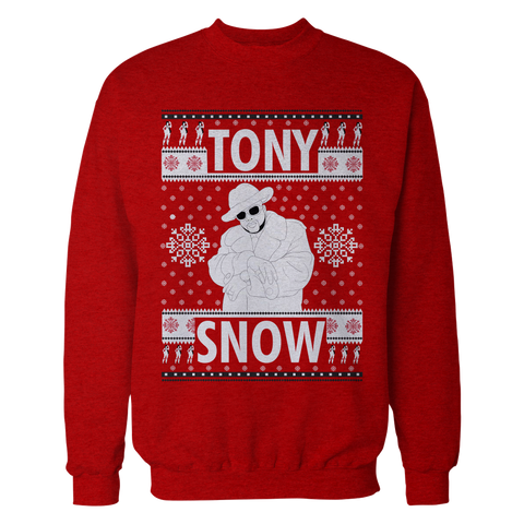 Pimp C Red Turn Heads Tony Snow Trill Christmas Sweater